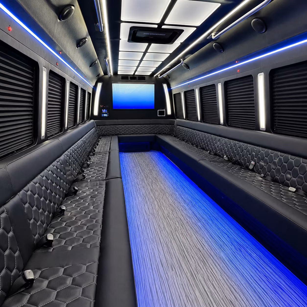 Orlando Birthday, Sweet 16, & Quinceañera Transportation party bus exterior