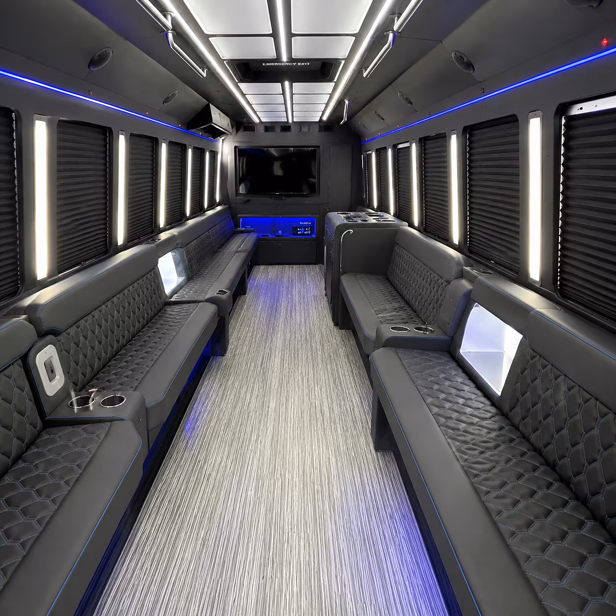 Orlando Concert & Music Festival Transportation party bus interior