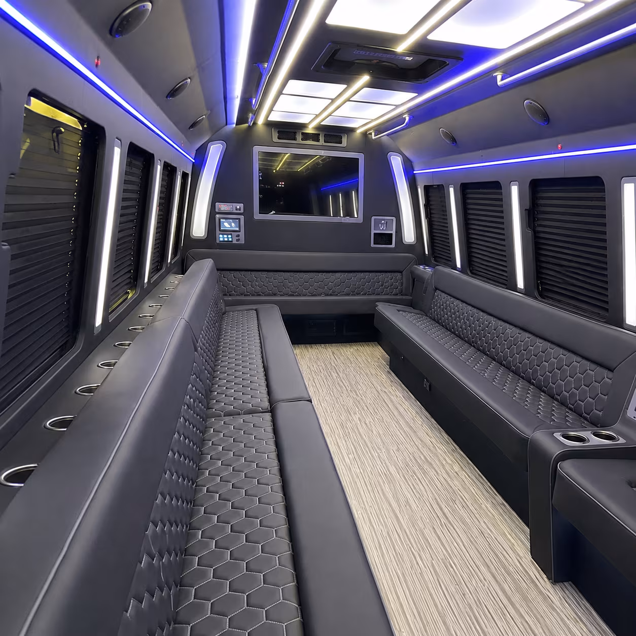 Orlando Prom & Homecoming Transportation party bus interior