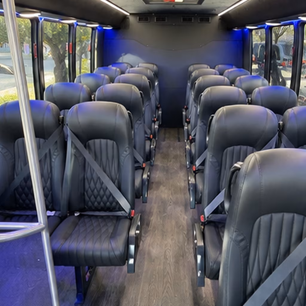 Orlando School Event Transportation onboard seating