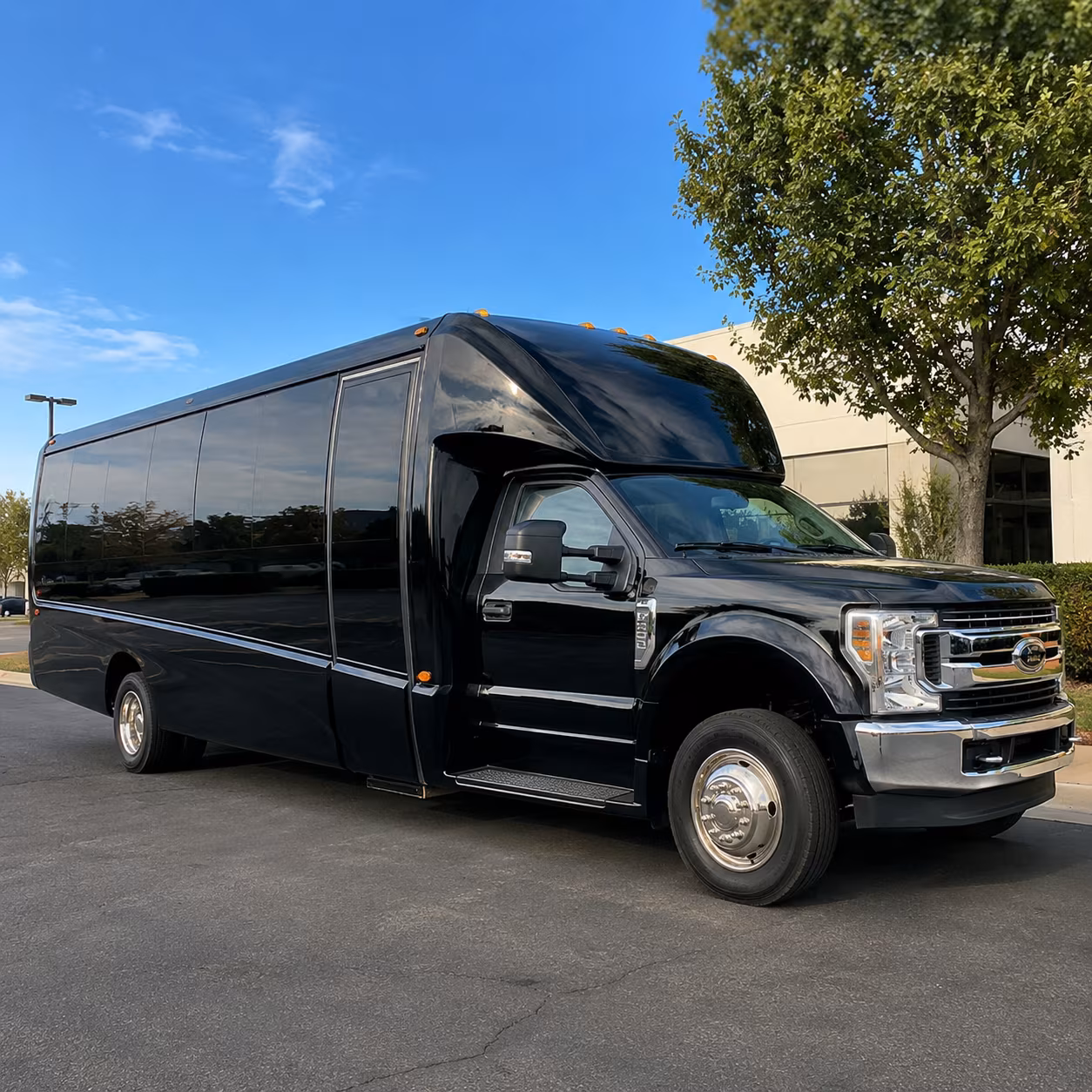Orlando School Event Transportation party bus exterior