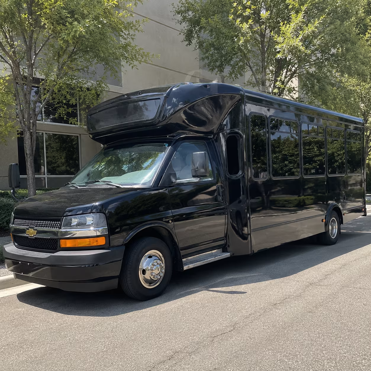 Orlando Sporting Event Transportation party bus exterior