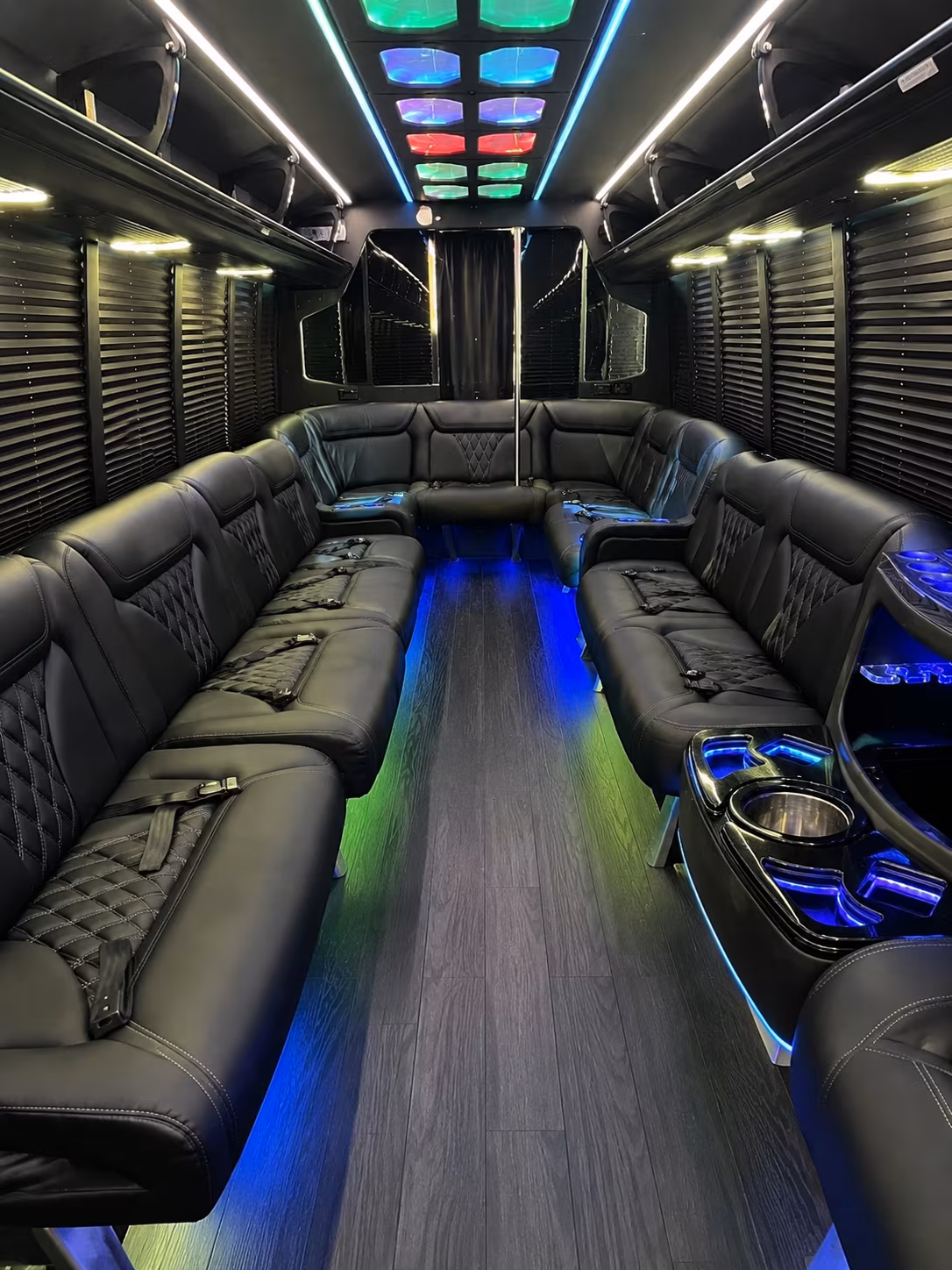 Orlando Sporting Event Transportation party bus exterior