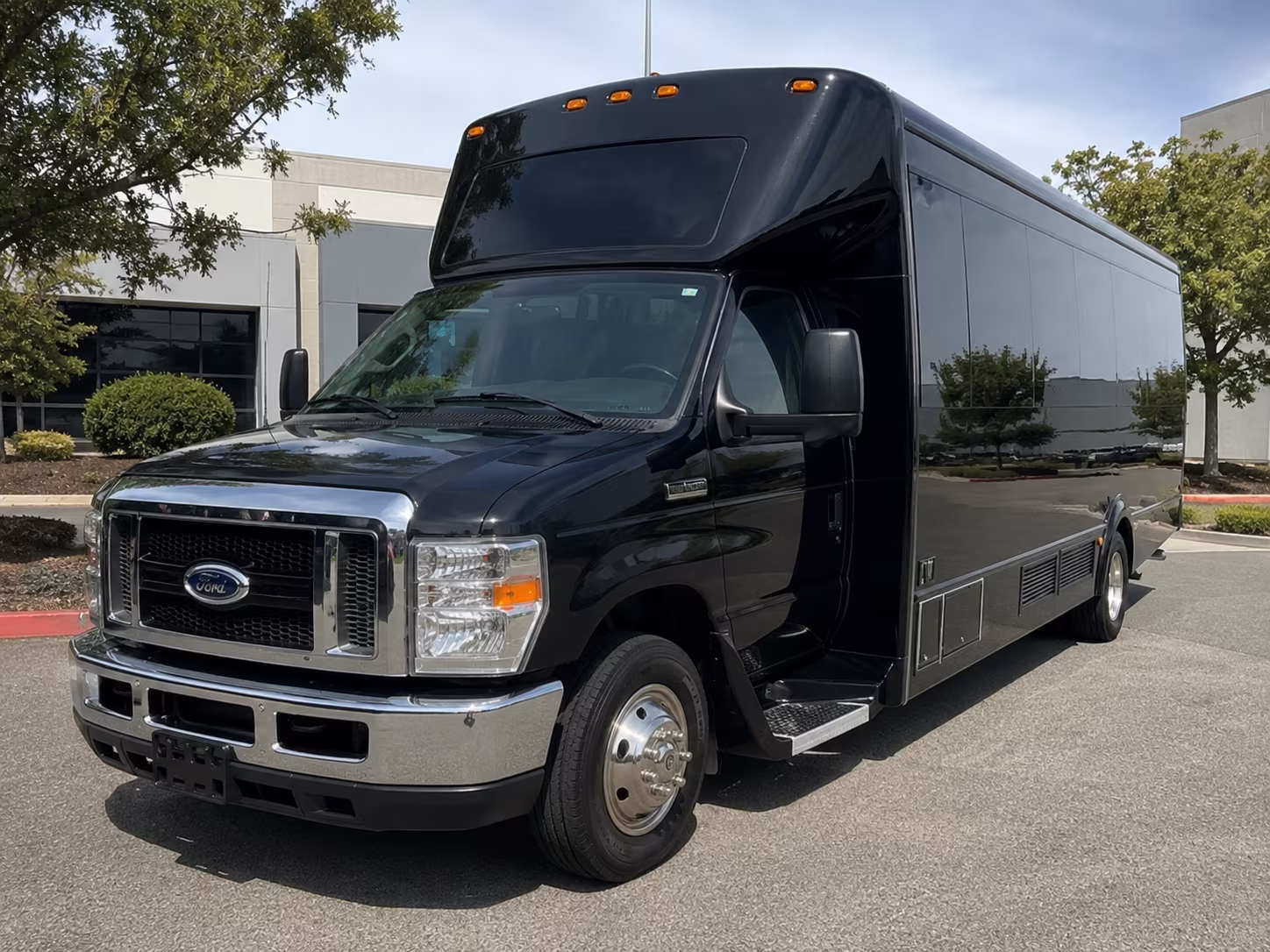Orlando Wedding Transportation party bus exterior