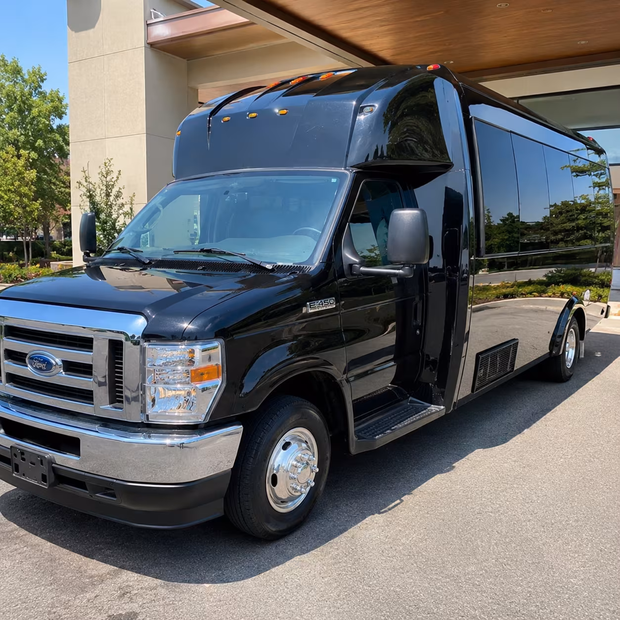 Orlando Wedding Transportation party bus exterior