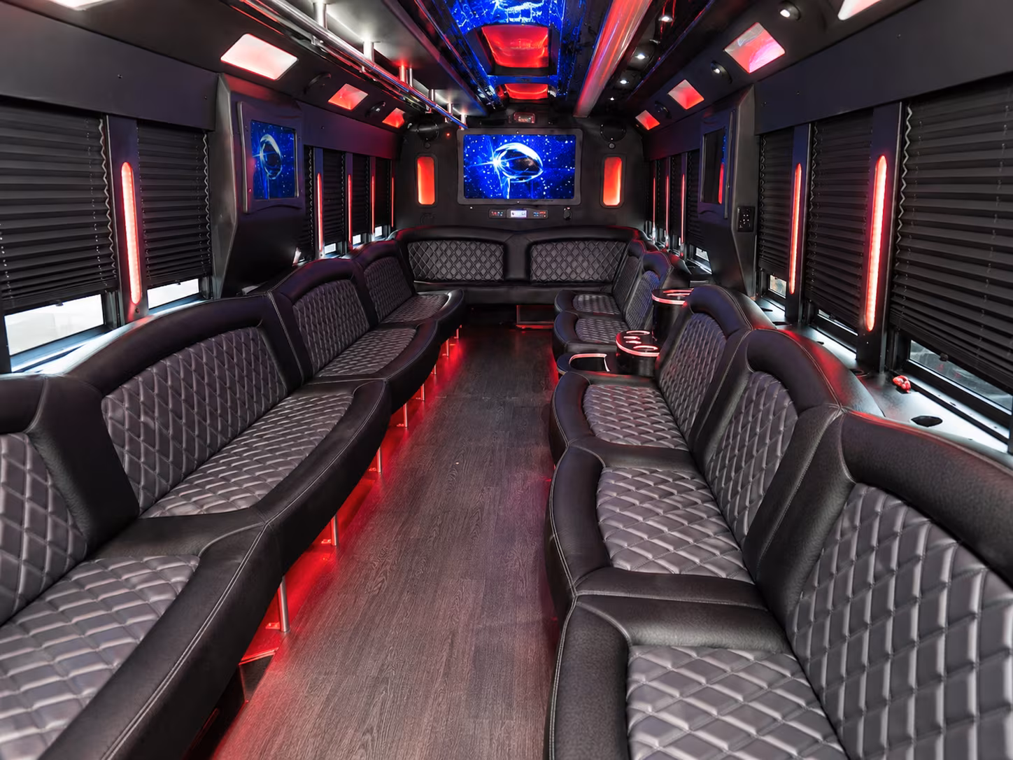 Orlando Wedding Transportation party bus exterior