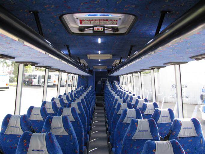 Miramar 56 Passenger Charter Bus Interior