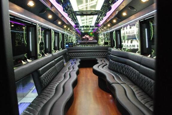 Coconut Creek 25 Passenger Limo bus Interior