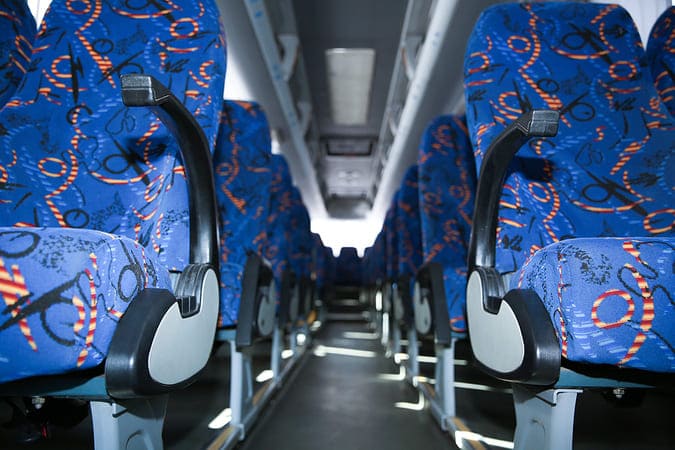 Delray Beach 47-56 Passenger Charter Buses Interior